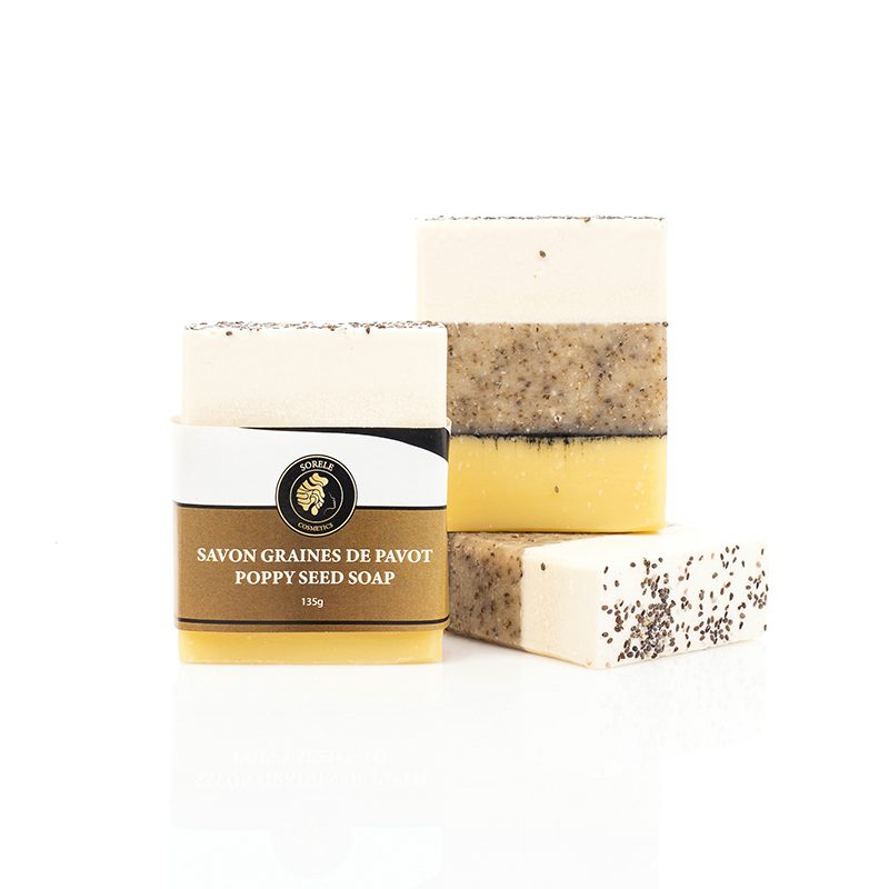SAVON EXFOLIANT SANS ODEUR AUX GRAINES DE PAVOT
